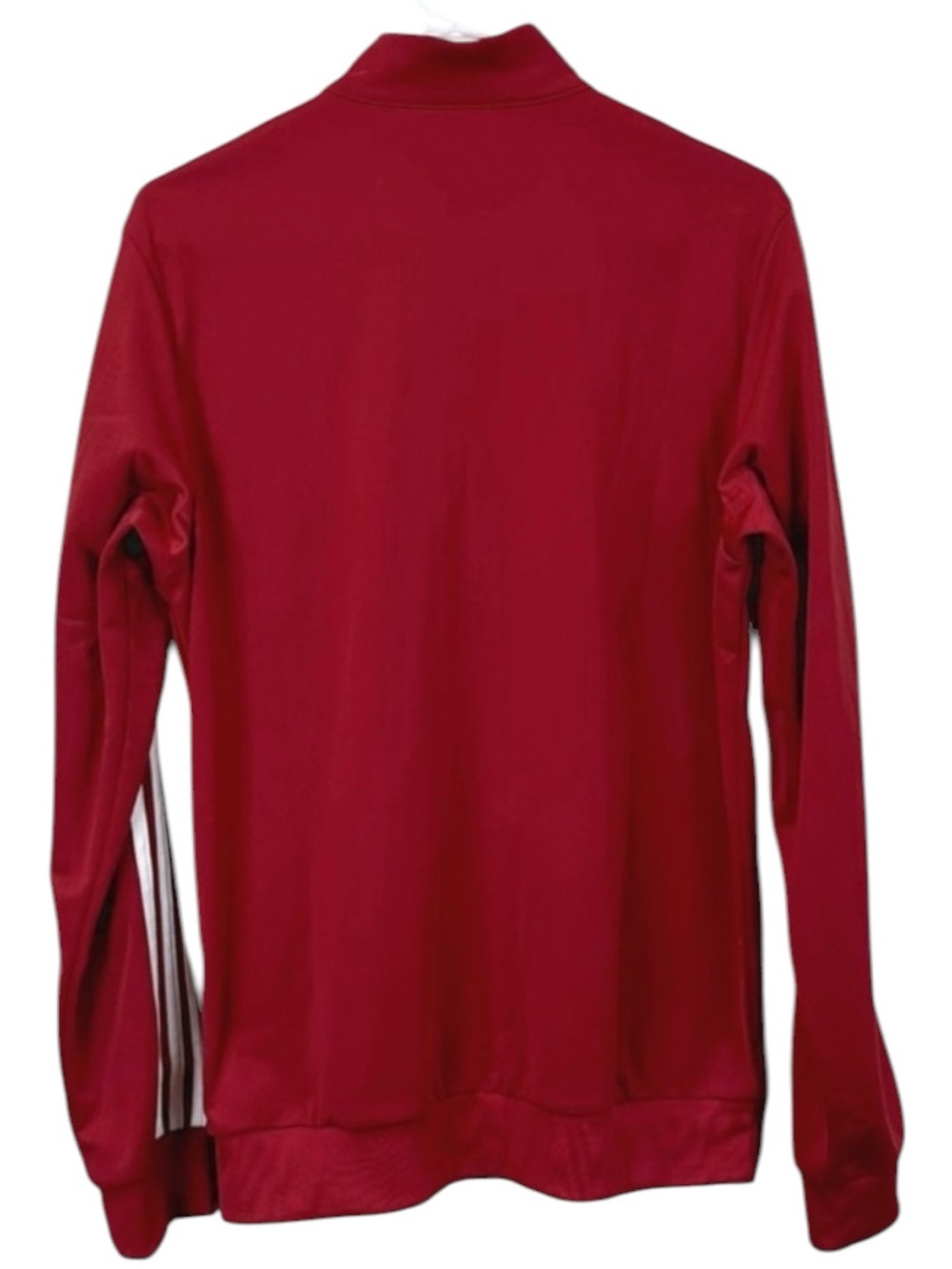 ADIDAS Red Men's Lightweight Track Jacket with Signature Three Stripes Size XL - Picture 3 of 7